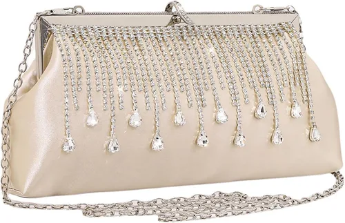 Miniatura 11 de JIAN YA NA Fashion Women Bridesmaid Lady Girl Bride Evening Clutch Bag for Prom Cocktail Party Wedding Engagement
