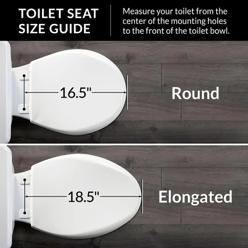 Miniatura 10 de Bio Bidet Cassel - Paquete de bidé con asiento de inodoro de cierre lento que nunca se afloja con ajuste perfecto, rociador de agua fresca, bidé