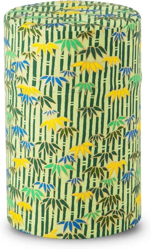 Miniatura 15 de NOREN Lata para Té Japonesa de Hojalata (Papel Yuzen Washi - Oboro Sakura/Rosa), Tamaño de 7.06 oz/Fabricado en JAPÓN con Tapa Interior Incluida