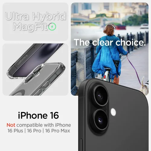 Miniatura 399 de Spigen Funda para iPhone 13 Mini, ultra híbrida MagFit [antiamarilleo] [compatible con Magsafe] - Transparente