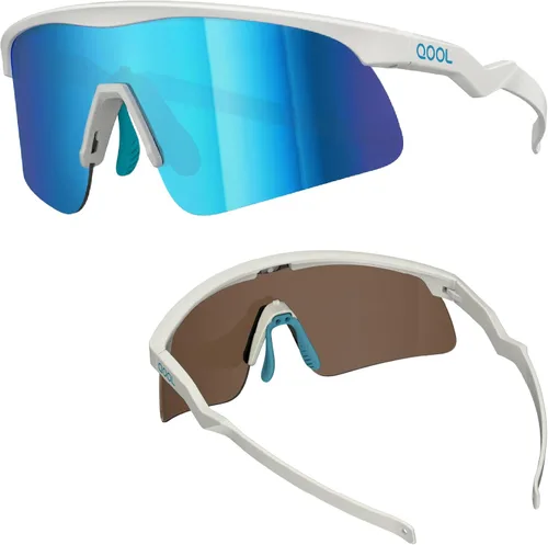 Living out your qool time QOOLTIME Z87 - Gafas de sol deportivas para ciclismo, hombres, mujeres, jóvenes, pickleball para correr, béisbol F30b