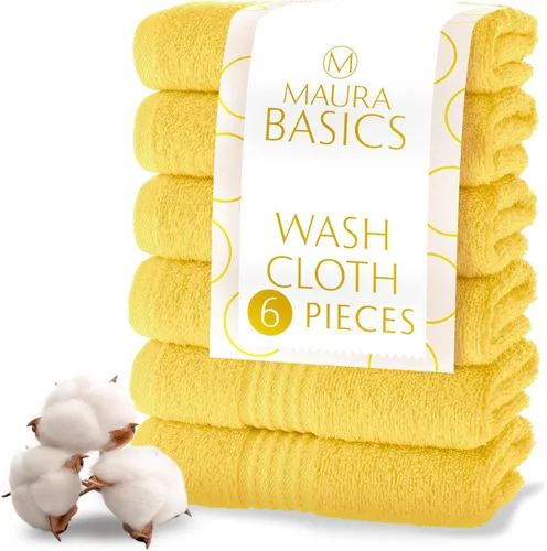 Miniatura 68 de MAURA Basics - Toallas de baño de 100 % algodón turco con bucles de gancho. Juego de toallas de felpa absorbentes de lujo extra grandes para baño