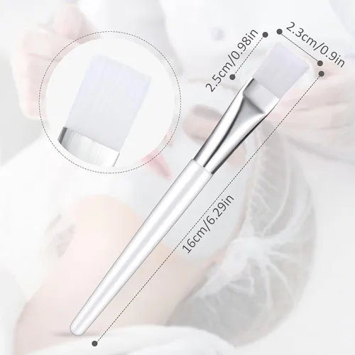 Miniatura 3 de 24 piezas de cepillo de máscara facial, cepillo de maquillaje cosmético para herramientas esteticistas, aplicación facial de ojos y necesidades