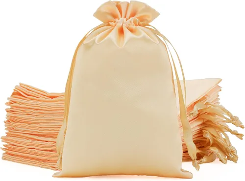 Miniatura 28 de Bolsas de regalo pequeñas de satén negro, 30 unidades de 3 x 4 con cordón, para aula de niños, boda, cumpleaños, graduación, recuerdos de fiesta