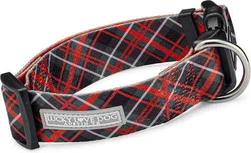 Miniatura 14 de Lucky Love Dog Collar Ancho para Perros - Collar Ajustable, Duradero, Tejido Suave y Cómodo de 1.5 Pulgadas de Ancho para Perros Machos y Hembras