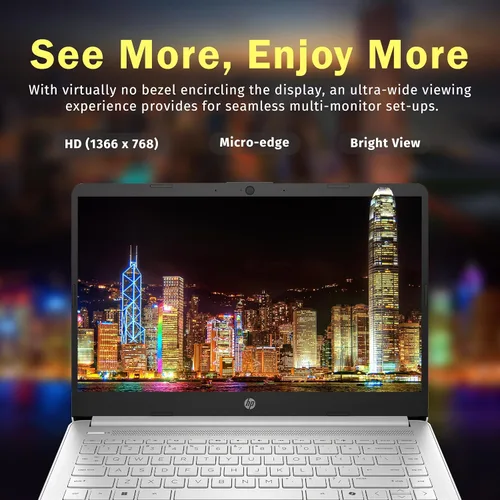 Miniatura 3 de HP Stream - Laptop de regreso a clases de 14 pulgadas, procesador Intel N150 (Beats i3-1115G4), Copilot AI Microsoft 365 de 1 año, 4 GB de RAM, 128