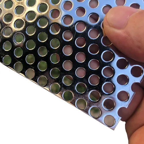 Hojas de metal perforadas - Hojas expandidas y perforadas - Hoja de acero inoxidable perforada - 20GA agujero de 0.2" (aproximadamente 5mm) 11.8" X