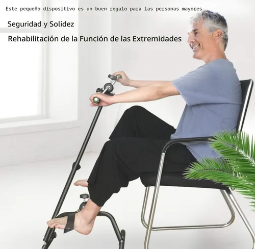 Miniatura 7 de Pedal ejercitador de bicicleta para manos, brazos, piernas y rodillas, equipo de fitness ajustable para personas mayores, bicicleta de pedaleo