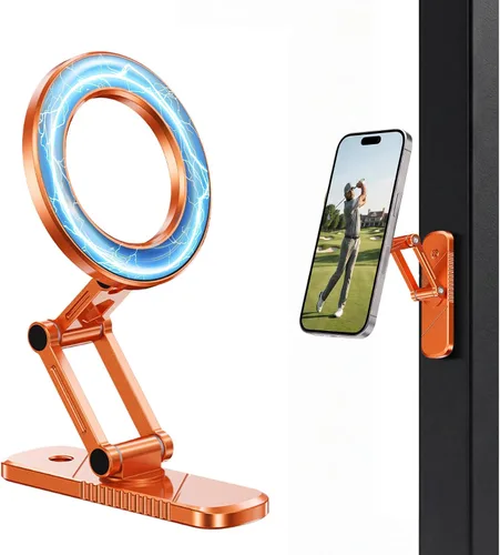 Miniatura 10 de Soporte magnético de aleación para carrito de golf: soporte de teléfono para carrito de golf con rotación de 360°, regalos únicos de golf