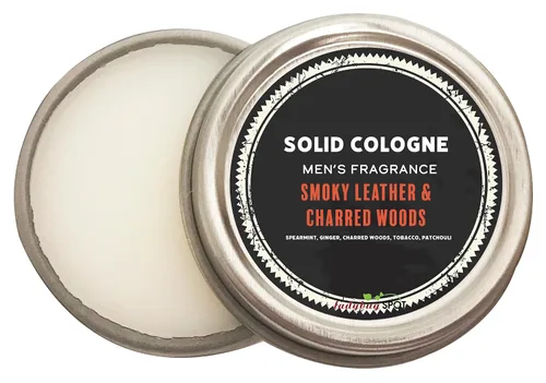 Ladybug Spot Colonia sólida natural con nota de sándalo y nota ámbar infundida con aceites esenciales para hombres y mujeres, tamaño de muestra de