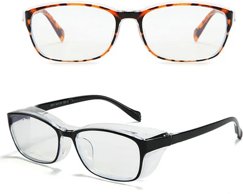 Miniatura 10 de Gafas de seguridad anti-niebla arañazos marco claro, 2021 nuevo TR90 gafas de bloqueo de luz azul