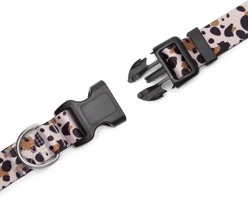 Miniatura 35 de Mercano Collar ajustable para perro, patrones de diseño especial, nailon suave, cómodo y resistente, collar para mascotas para perros pequeños