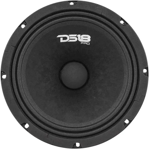 Miniatura 3 de DS18 PRO-GM8.4 - Altavoz de 8 pulgadas, rango medio, cesta de acero negro, 580 W máximo, 190 W RMS, 4 ohmios, altavoces de puerta de audio de alta
