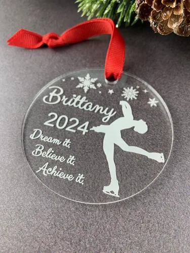 Miniatura 6 de Figure Skating Ornament, Ice Skating Ornament, Ice Skater Ornament, Figure Skater Gifts, Figure Skater Ornament, Figure Skating Gifts