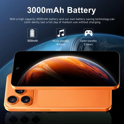 Miniatura 2 de Desbloquear teléfono, pantalla de 6.6 pulgadas, 2GB RAM+16GB ROM, cámara de 16MP, compatible con 3G WCDMA: 850/2100MHZ, chip de alta velocidad de 4