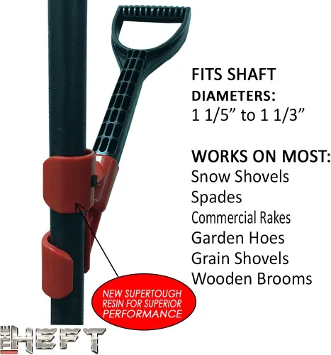 Miniatura 6 de The HEFT Mango protector de espalda secundario para palas de nieve y herramientas de jardín como se ve en Dragon's Den (Canada Shark Tank)
