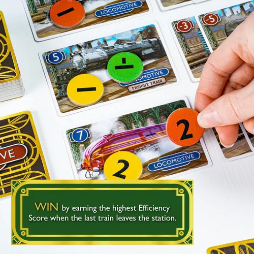 Miniatura 4 de Calliope Games Station Master - Juego de mesa de estrategia de ferrocarril para noche de juegos en familia - Diversión para niños y adultos - 2-6