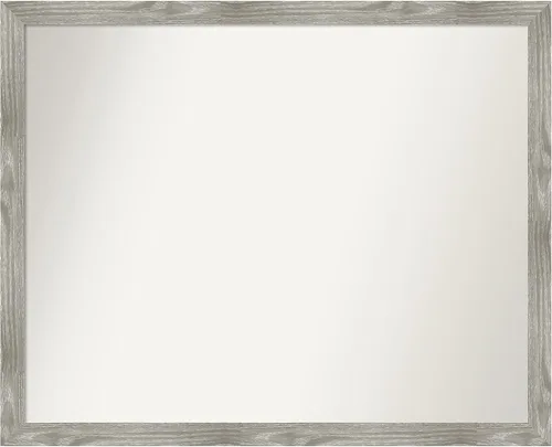 Miniatura 377 de Amanti Art Espejo personalizado, espejo de baño gris plomo a rayas, espejo de pared o espejo de tocador de baño sobre el fregadero