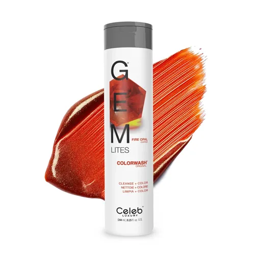 Miniatura 14 de Celeb Luxury Colorwash Color Depositing Shampoo - Color Refresher, Vegan Hair Dye, Bondfix Bond Rebuilder, Viral and Gem Lites Rubí