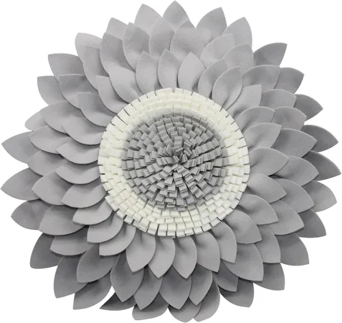 Miniatura 20 de Almohada de flores – Almohadas decorativas de girasol – Almohada redonda de margaritas de flores 3D – Almohada redonda de acento de girasol – Soleado