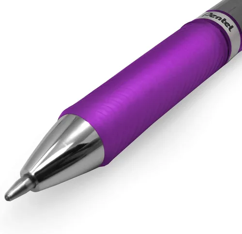Miniatura 3 de Energel BL80 - Bolígrafo retráctil de gel líquido de 1.0 mm - Violeta - Paquete de 5