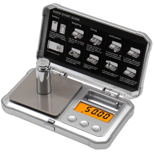UNIWEIGH Báscula digital de bolsillo de 10.58 oz, báscula de joyería de precisión de 10.58 oz, pequeña báscula portátil de gramos con pantalla LCD