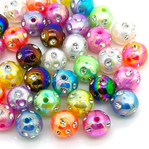 Miniatura 15 de Cuentas de diamantes de imitación de colores de 0.78 pulgadas, 0.63 pulgadas, 0.55 pulgadas, 0.394 pulgadas, 0.394 pulgadas, 0.394 pulgadas, 0.394