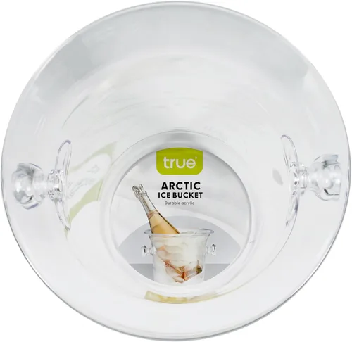 Miniatura 8 de Cubo de Hielo de Acrílico Transparente Verdadero con Asas, Capacidad de 3 Litros, Cubo Duradero para Vino y Champán, Perfecto para Fiestas, BBQs