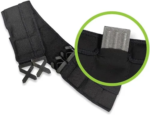 Miniatura 2 de Cinturón de fitness con peso, para caminar, correr, entrenamiento con pesos ajustables de hasta 10 libras, tecnología de enfriamiento, unisex Negro