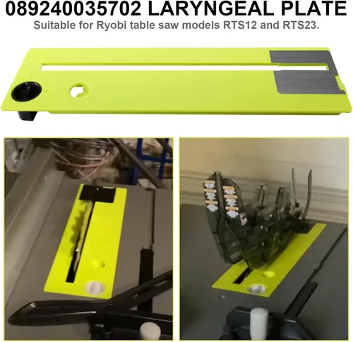 Miniatura 4 de 089240035702 placa de garganta se adapta a la pieza de sierra de mesa Ryobi RTS12 RTS23
