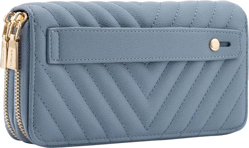 Miniatura 2 de Cartera de piel vegana con doble cremallera y correa de sujeción de mano