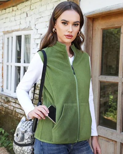Miniatura 2 de Xeoxarel Chaleco de forro polar para mujer con 6 bolsillos (XS-2XL)