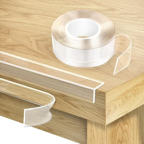 Miniatura 8 de Protectores de esquina a prueba de bebés, protector de esquina transparente, protector de borde suave de 6.6 pies (6.6 ft), protectores de esquina