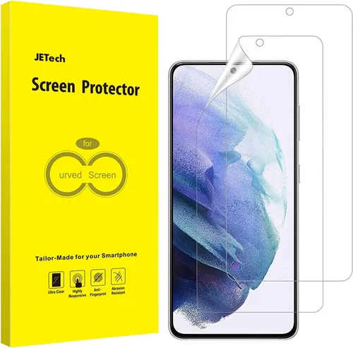 Miniatura 10 de JETech Protector de pantalla para Samsung Galaxy S8, película TPU Ultra HD, compatible con fundas, paquete de 2