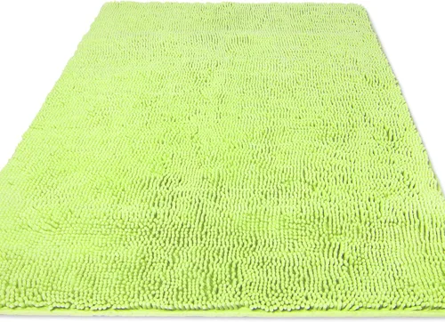 Miniatura 259 de Yeaban Alfombra de pasillo de baño de 24 x 72 pulgadas, antideslizante, alfombra de baño larga de felpilla gruesa, absorbente y lavable, alfombra