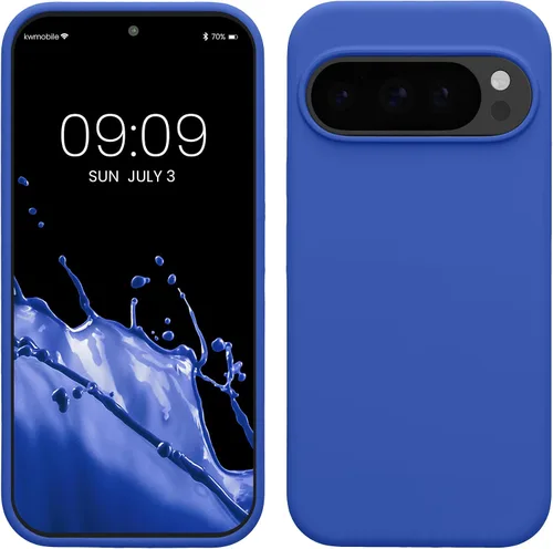 Miniatura 335 de kwmobile Funda Compatible con Google Pixel 6 Pro - Funda de teléfono de silicona TPU con acabado suave - Azul Arrecife