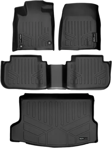 Miniatura 10 de SMARTLINER - Tapete de maletero de carga - Compatible con Honda Civic Type R 2017-2021 Negro