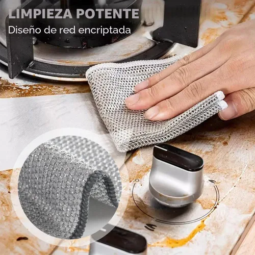 Miniatura 2 de Trapos de alambre multiusos para lavar platos, nuevos trapos de alambre para fregar platos 2024, trapos de alambre para lavar platos que no rayan, 5