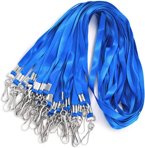 Miniatura 13 de Bird Fiy Cordones a granel para insignias de identificación, paquete de 50 unidades, cordón plano de nailon para identificación