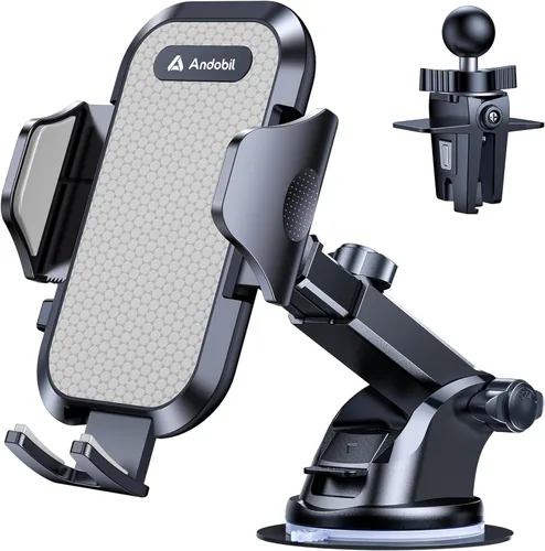 Miniatura 10 de andobil Soporte de teléfono para automóvil, 2026 de grado militar, 89 libras, soporte de teléfono con succión más fuerte para tu