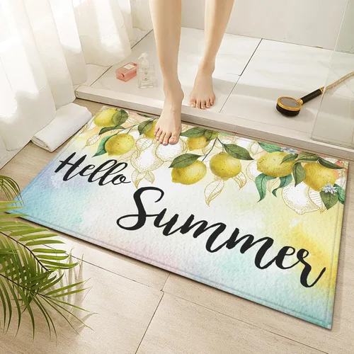 Miniatura 22 de Tapete de baño de mármol blanco y negro, antideslizante, lavable, de secado rápido, para entrada, interior y exterior, lavandería, 17 x 30 pulgadas