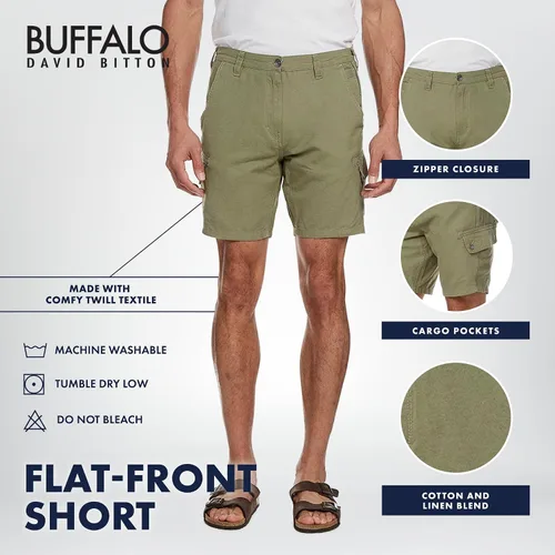 Miniatura 4 de Buffalo David Bitton Pantalón corto con frente plano para hombre