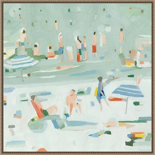 Miniatura 15 de Amanti Art Lienzo enmarcado para pared, 16 x 16 pulgadas, confeti de verano II por Emma Scarvey, lienzo enmarcado para pared, obras de arte