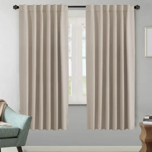 Miniatura 162 de H.VERSAILTEX Cortinas opacas con aislamiento térmico, paneles de tratamiento de ventana, cortinas opacas para oscurecer la habitación, cortinas Gris