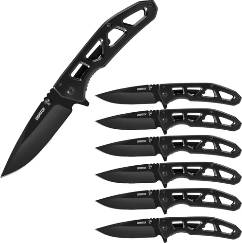 Miniatura 11 de Dispatch Cuchillo de bolsillo plegable con hoja y mango de titanio de color de acero inoxidable 8cr, bloqueo de seguridad integrado para militares