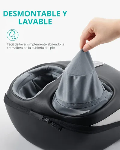 Miniatura 6 de Nekteck Máquina masajeadora de pies con calor, masaje de pies Shiatsu para fascitis plantar y neuropatía, herramientas de masaje elegibles para HSA