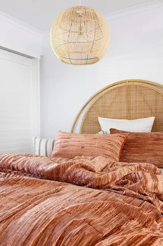 Miniatura 71 de Sophia-Art - Juego de 3 piezas de ropa de cama de terciopelo de rayón ultra lujo, funda de edredón boho de un solo color, funda de colcha