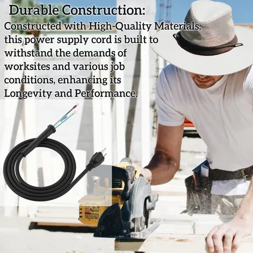 Miniatura 3 de Cable de alimentación de repuesto para Makita 565056-5, se adapta a varios modelos de Makita, como sierra, lijadora, sierra de mesa portátil