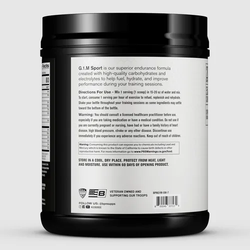 Miniatura 7 de BARE PERFORMANCE NUTRITION, BPN G.1.M Go One More Sport, combustible de entrenamiento de resistencia, fórmula superior en polvo de carbohidratos
