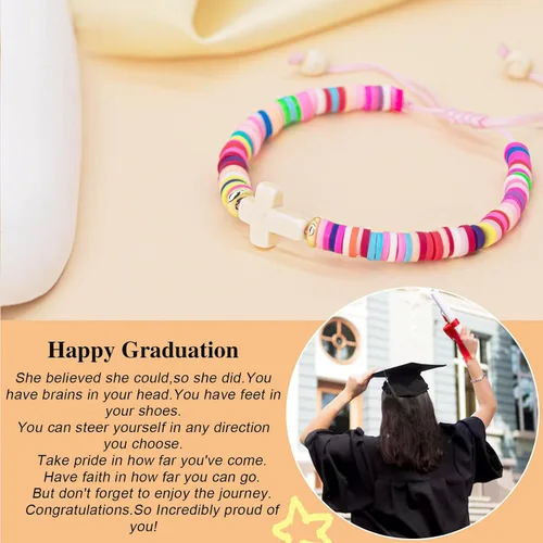 Miniatura 41 de Regalos navideños para niños, niñas adolescentes, mujeres, linda pulsera de cruz para niñas, regalos de Navidad cristianos para mujeres, ideas